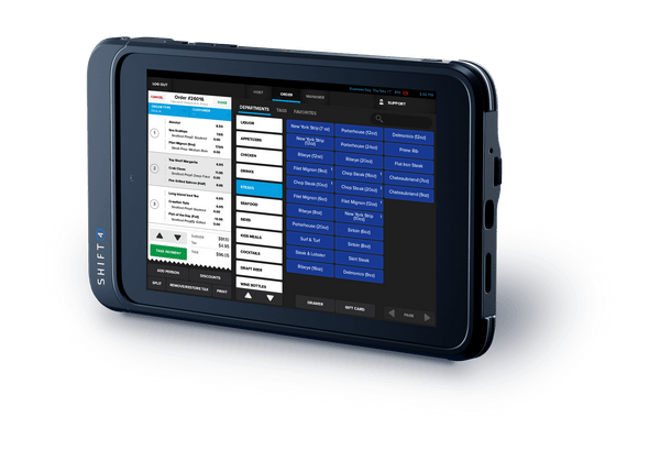 SkyTab Glass POS tablet left side view SkyTab Glass POS tablet left side view