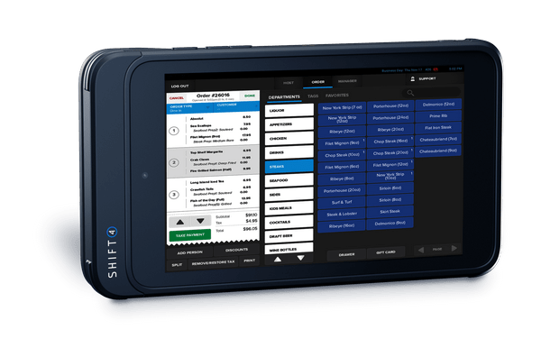 Tablet tablet POS system front view