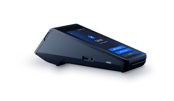 SkyTab Mobile POS payment system with blue screen – email/print receipt options SkyTab Mobile POS payment system with blue screen – email/print receipt options