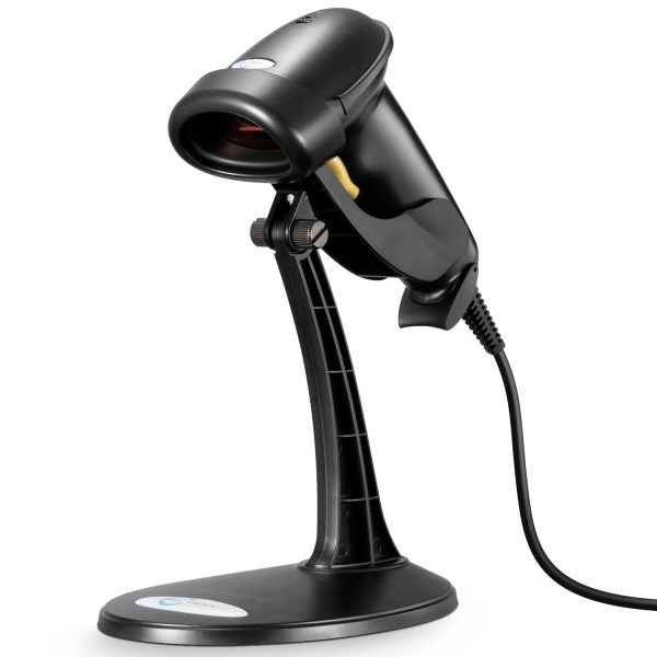 SkyTab Barcode scanner with stand – angled view