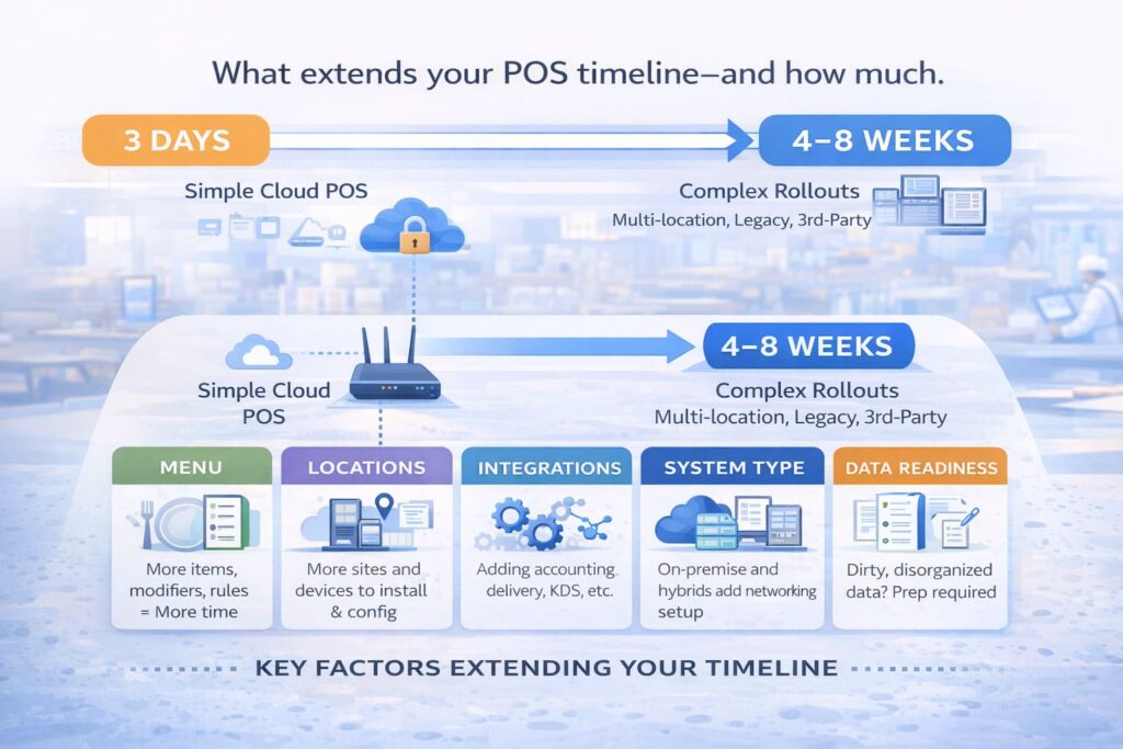 installation timeline factors infographic