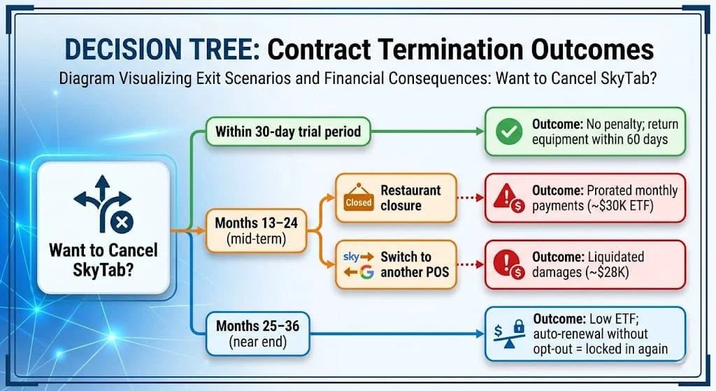 SkyTab contract termination decision tree SkyTab contract termination decision tree