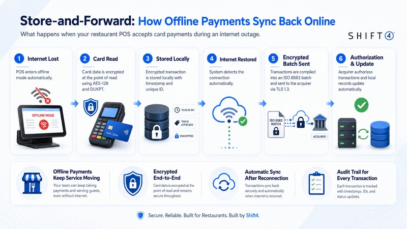 Store-and-forward payment processing cycle