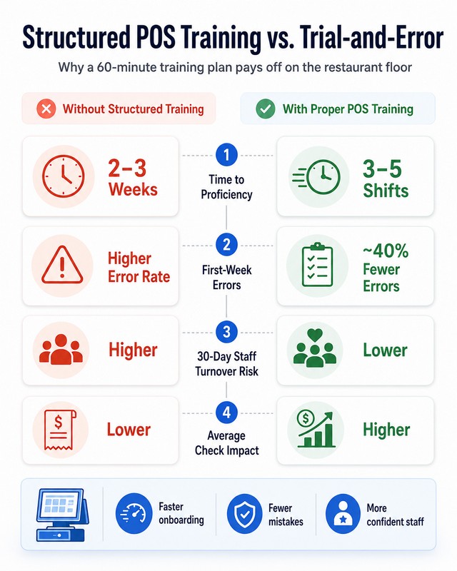 No formal training workflow impact chart