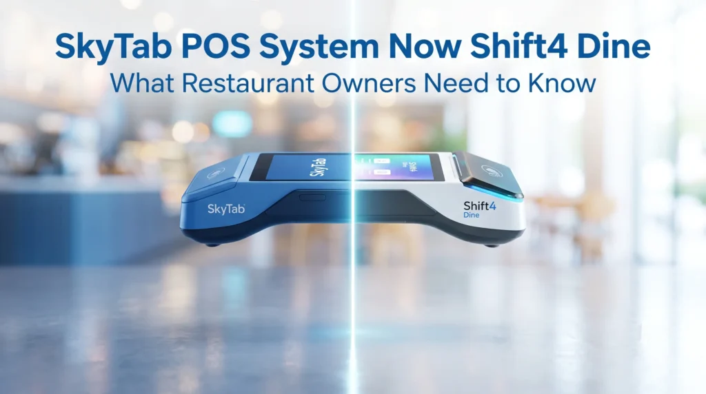 Shift4 Dine POS System (formerly SkyTab POS) Now Shift4 Dine: What Restaurant Owners Need to Know